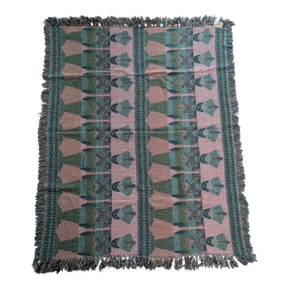 Vintage Nutcracker Tin Soldier Tapestry Throw Blanket Christmas Xmas Cottage - Picture 2 of 6